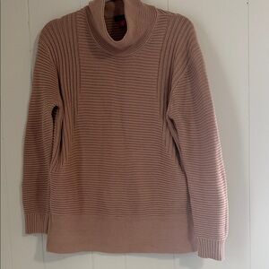 Vince Camuto Ribbed Cowl Neck Sweater - Blush